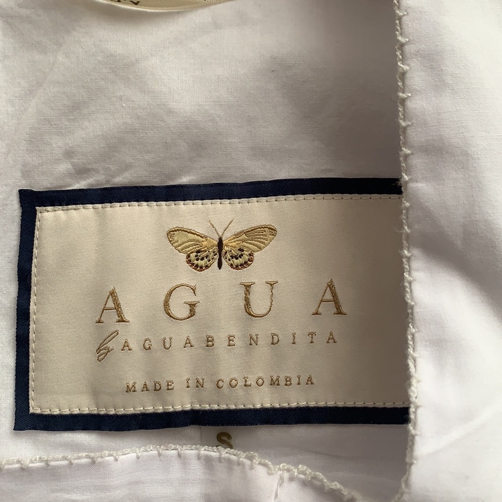agua bendita violeta cropped white blouse - Picture 4 of 7